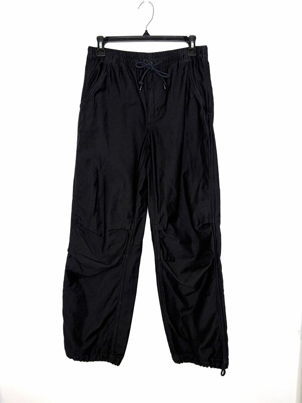 Aritzia TNA Surplus Division Cargo Jogger Pants Sz S Black 100% Cotton Gorpcore